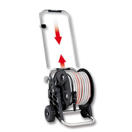 carrello avvolgitubo CLABER genius compact pronto 25mt 8858 tubo uso irrigazione